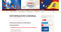 Desktop Screenshot of ebcl.es